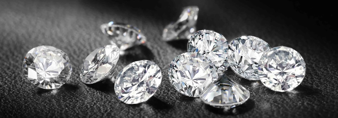 close up of diamonds